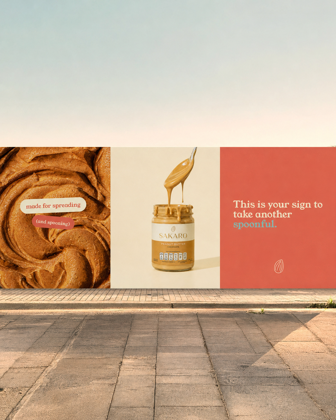 SAKARO peanut butter jar